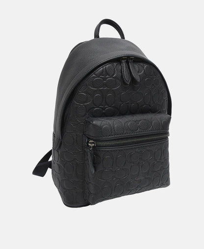 Coach kožený batoh Černá 1