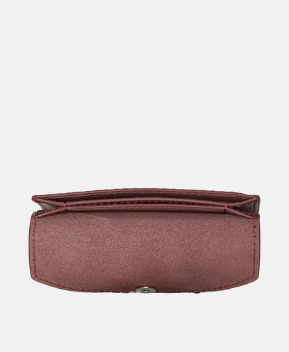 Lacoste kožené pouzdro na karty Bordó 3