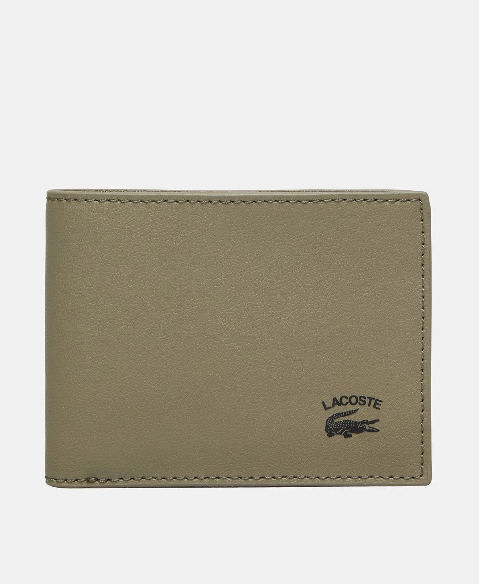 Lacoste kožená peněženka Zelená 1