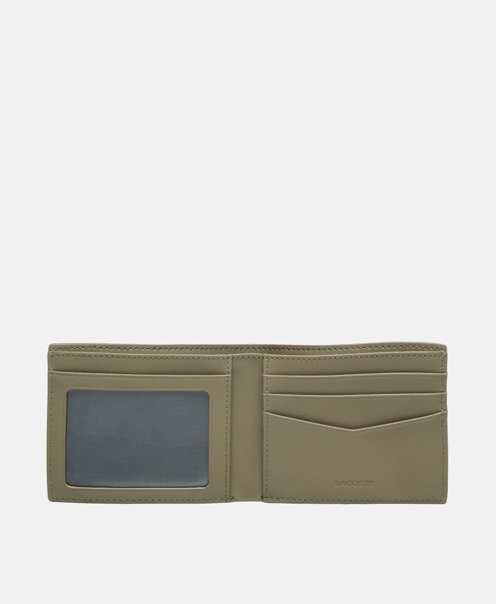 Lacoste kožená peněženka Zelená 3
