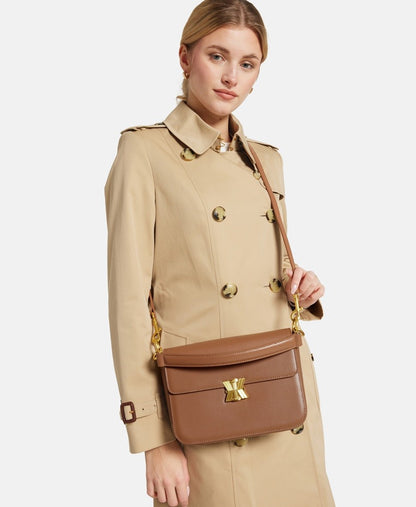 Kassandre kožená kabelka Camel 5