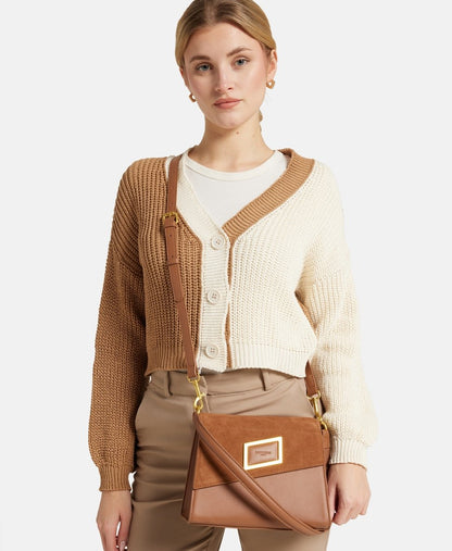 Kassandre kožená kabelka Camel 5