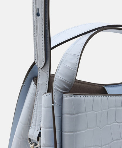 Kate Spade kožená kabelka Modrá 2
