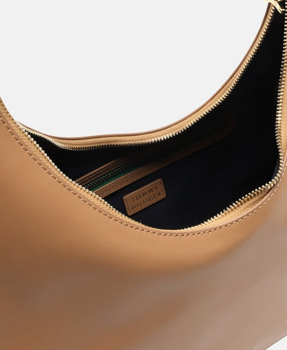 Tommy Hilfiger Kožená kabelka přes rameno Khaki 3