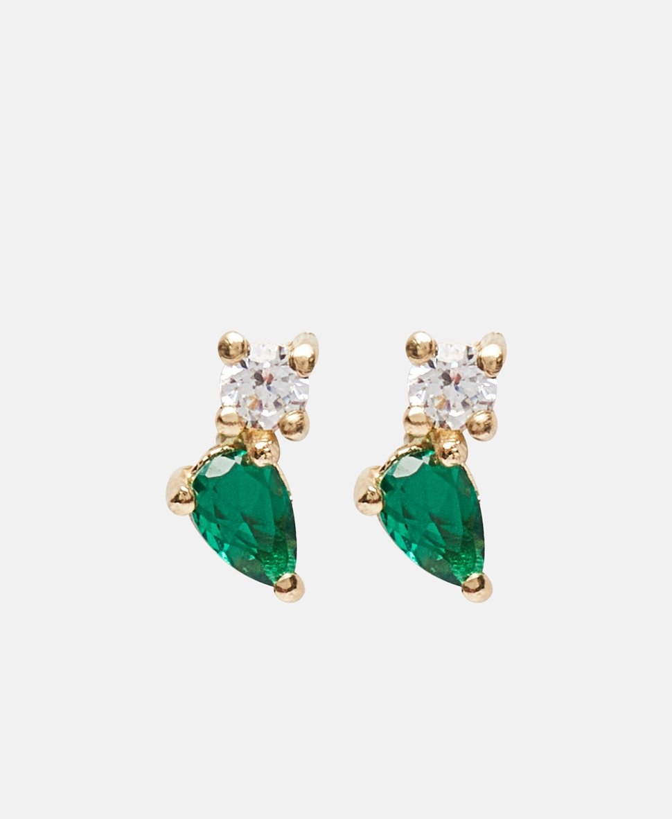 Lawrence Grey Fine Jewelry Puzetové náušnice 14K Zlatá 2