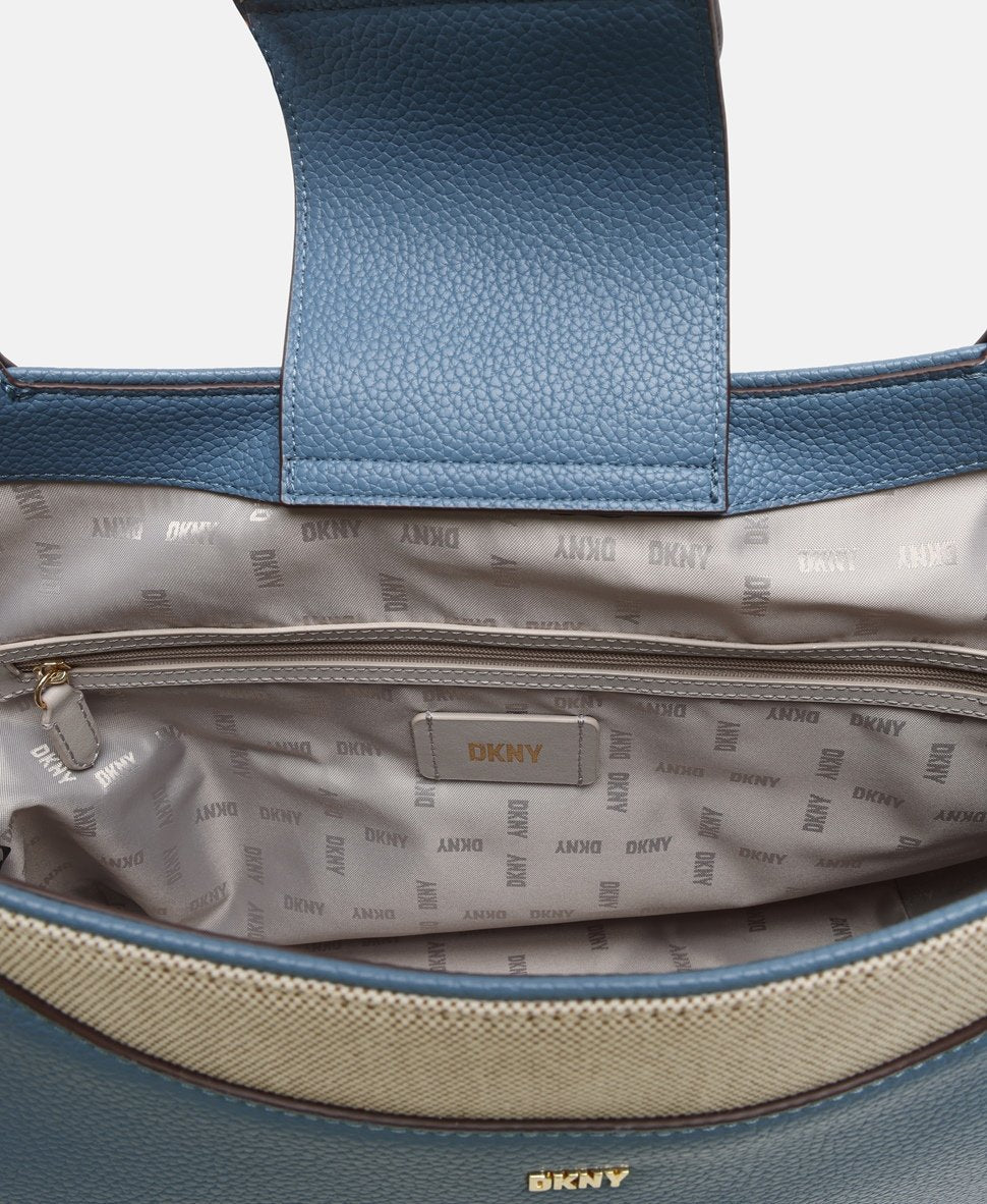 DKNY kabelka shopper Břidlicově modrá 3