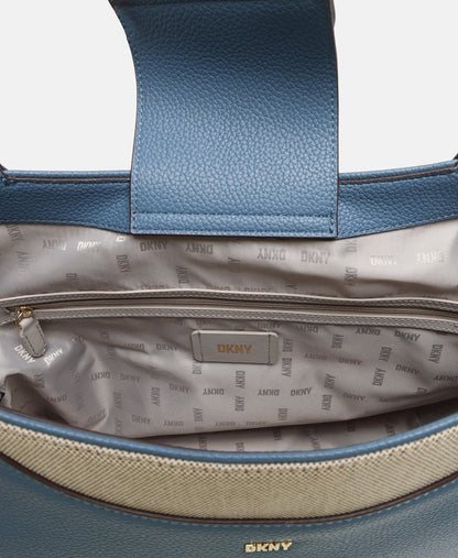 DKNY kabelka shopper Břidlicově modrá 3