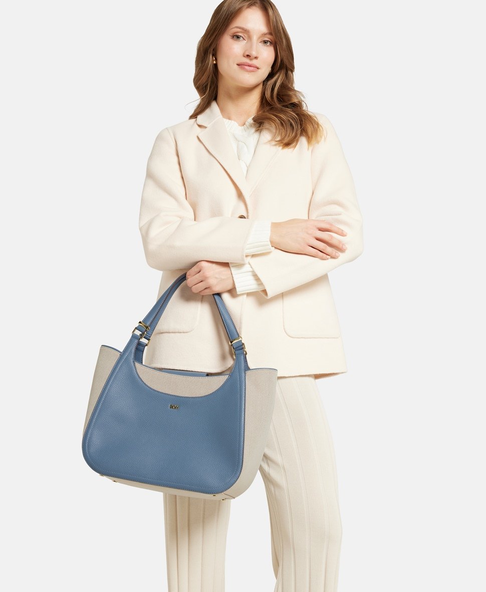 DKNY kabelka shopper Břidlicově modrá 5