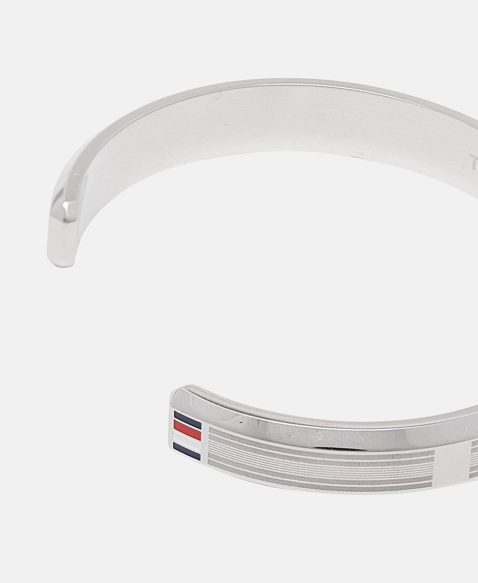 Tommy Hilfiger otevřený náramek Stříbrná 2