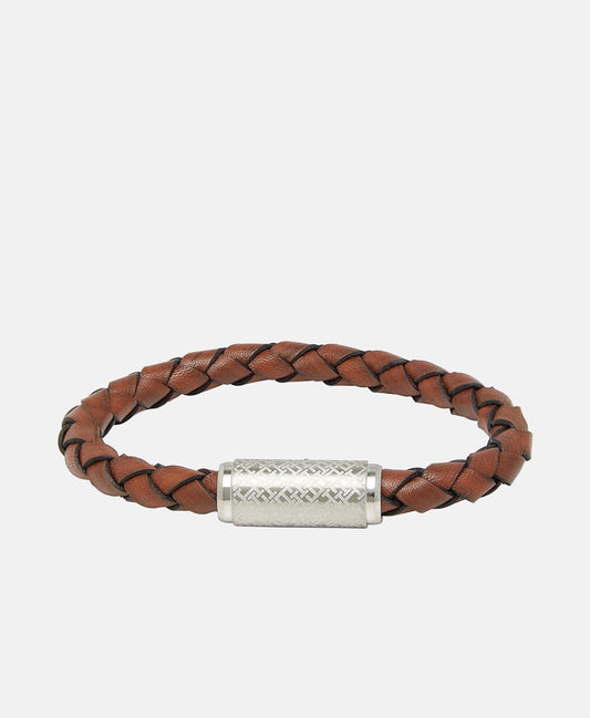 Tommy Hilfiger kožený náramek Stříbrná 1