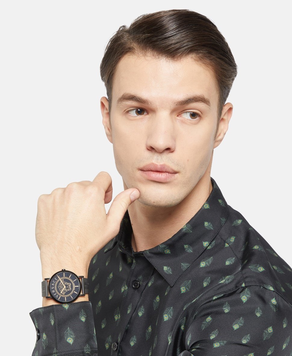 Versace hodinky Černá 6