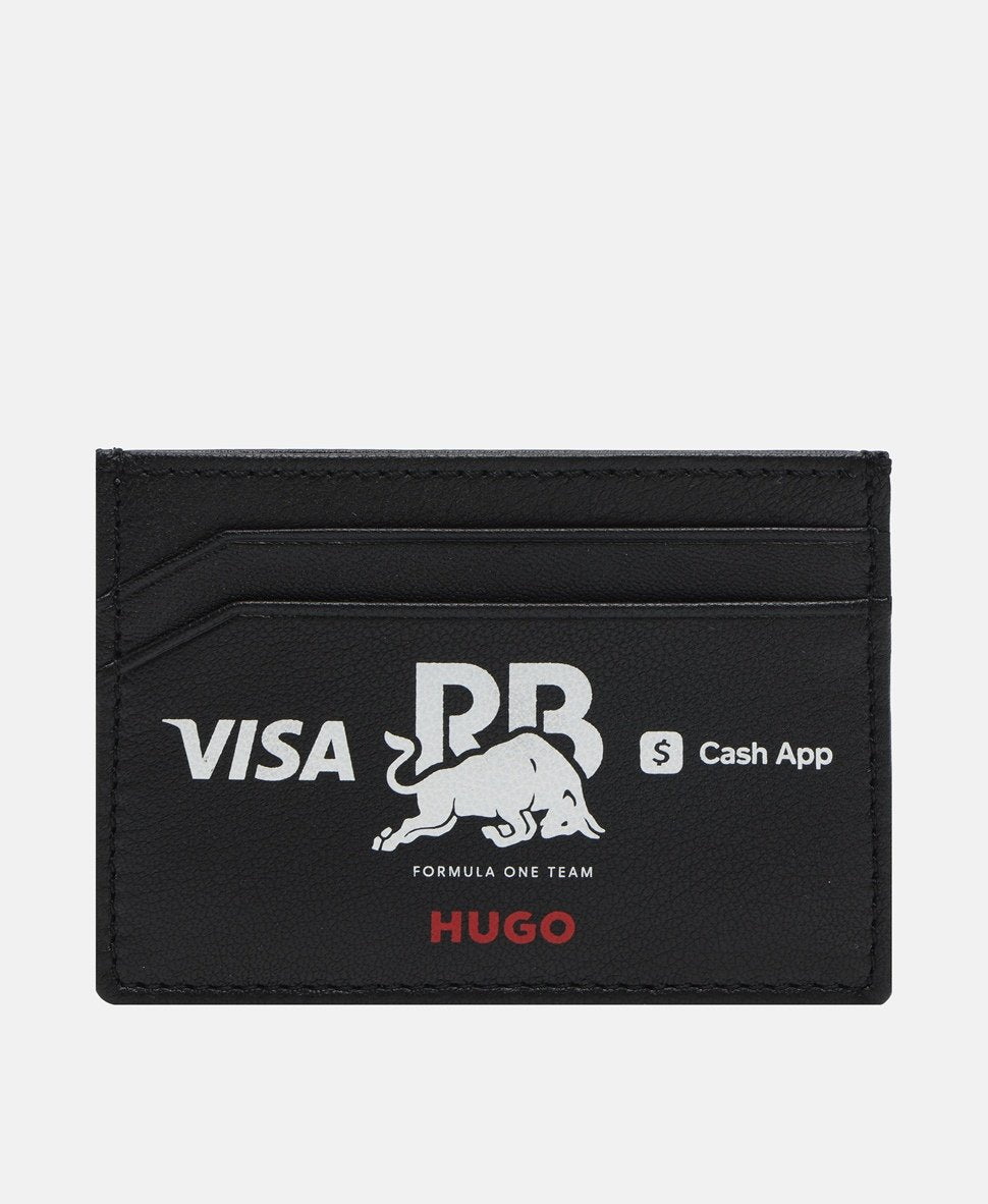 Hugo kožené pouzdro na karty Černá 1