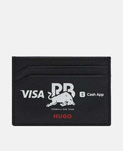 Hugo kožené pouzdro na karty Černá 1