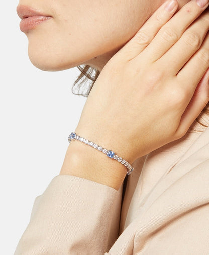 Swarovski náramek Stříbrná 4