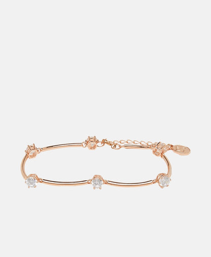 Swarovski náramek Růžově zlatá 1