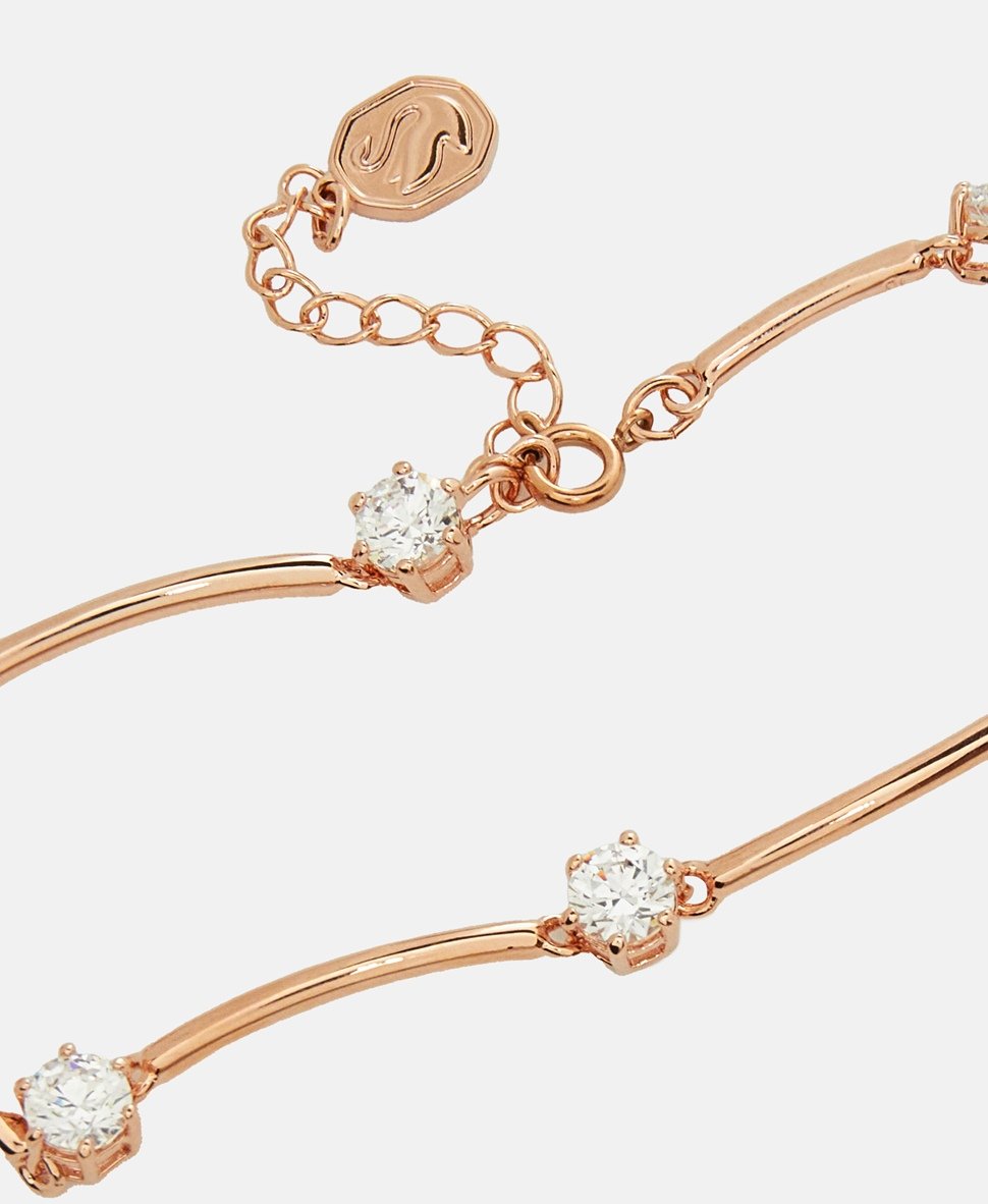 Swarovski náramek Růžově zlatá 2