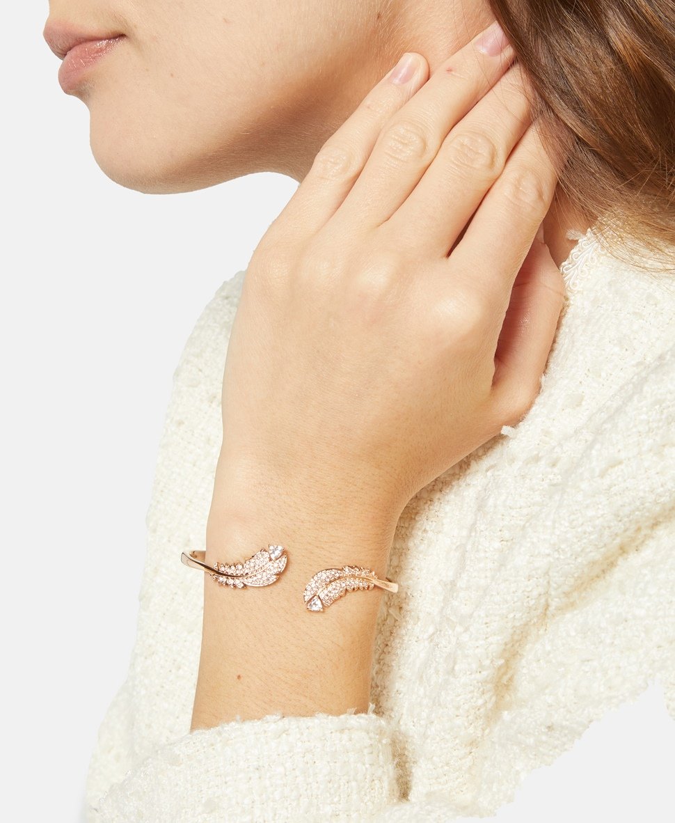 Swarovski náramek Růžově zlatá 4