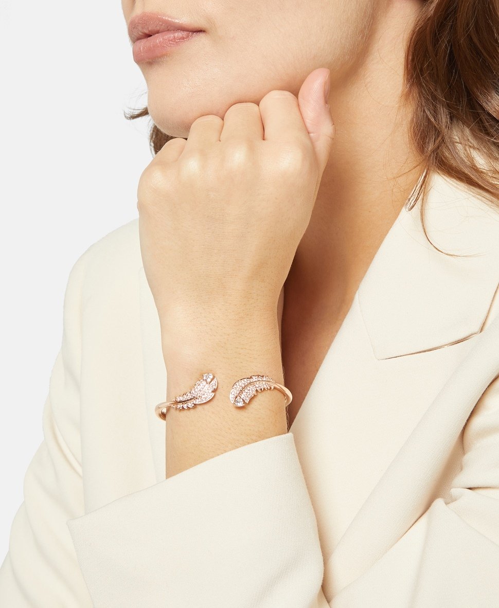 Swarovski náramek Růžově zlatá 4