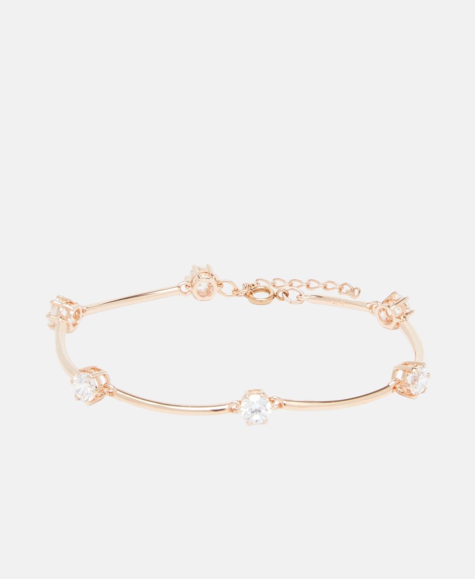 Swarovski náramek Růžově zlatá 1