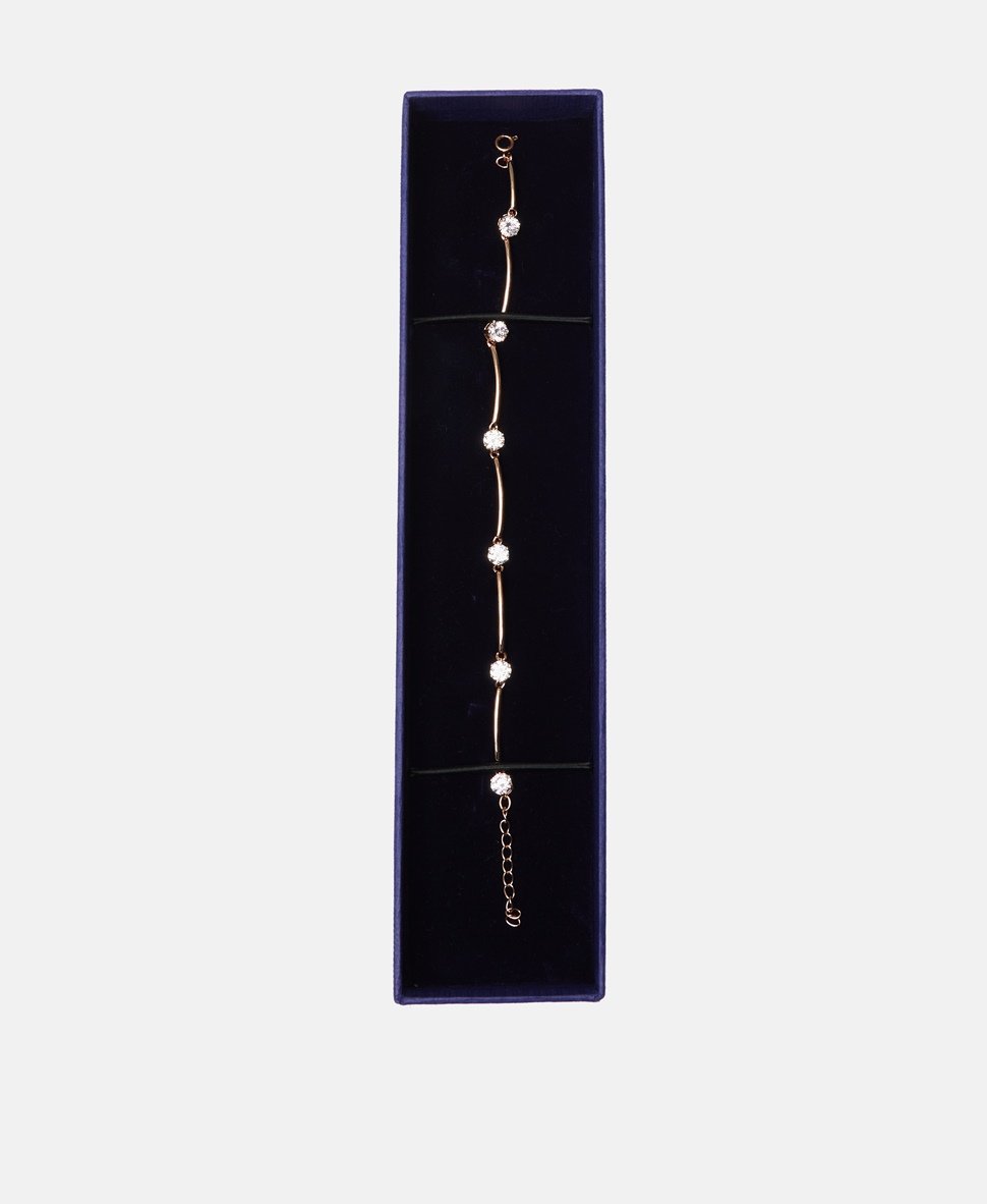 Swarovski náramek Růžově zlatá 3