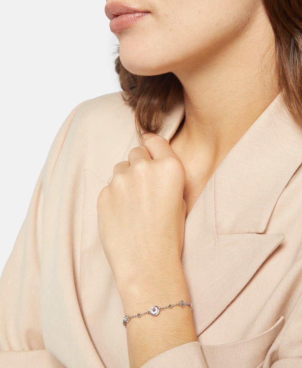 Swarovski náramek Stříbrná 4
