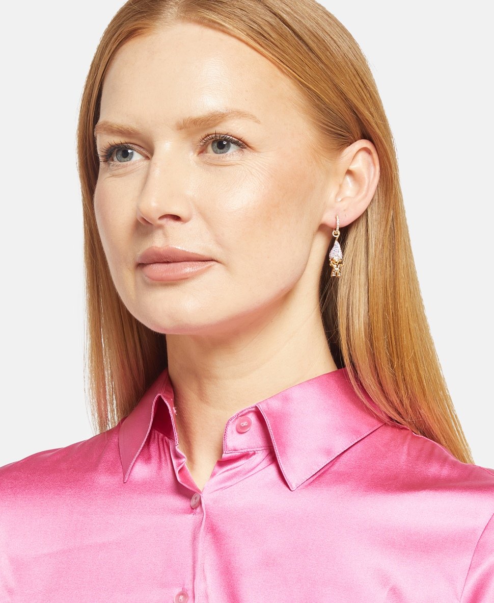 Swarovski Obručové náušnice Zlatá 4