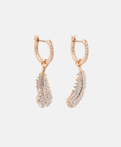Swarovski Obručové náušnice Růžově zlatá 1