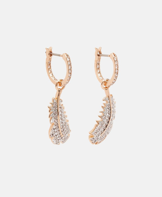 Swarovski Obručové náušnice Růžově zlatá 1