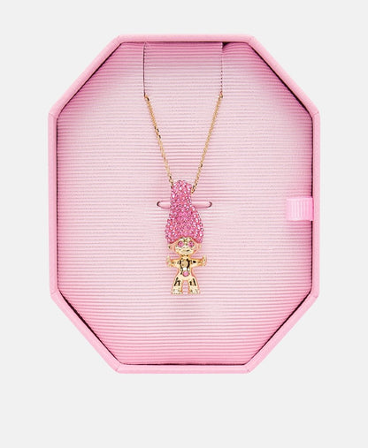 Swarovski řetízek s přívěskem Zlatá 3
