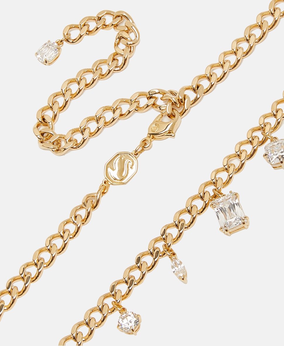 Swarovski řetízek s přívěskem Zlatá 2