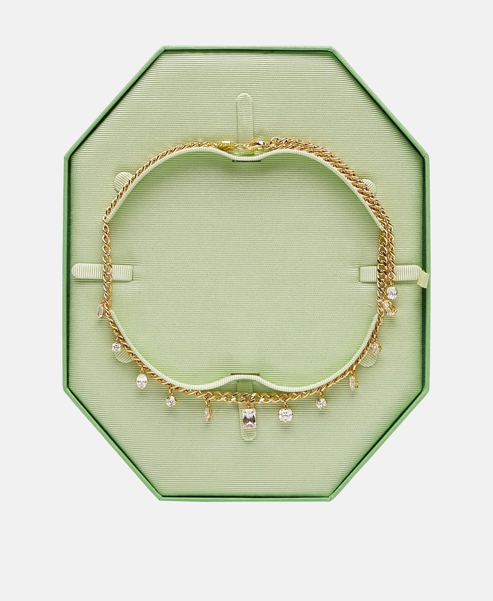Swarovski řetízek s přívěskem Zlatá 3