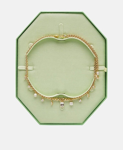 Swarovski řetízek s přívěskem Zlatá 3