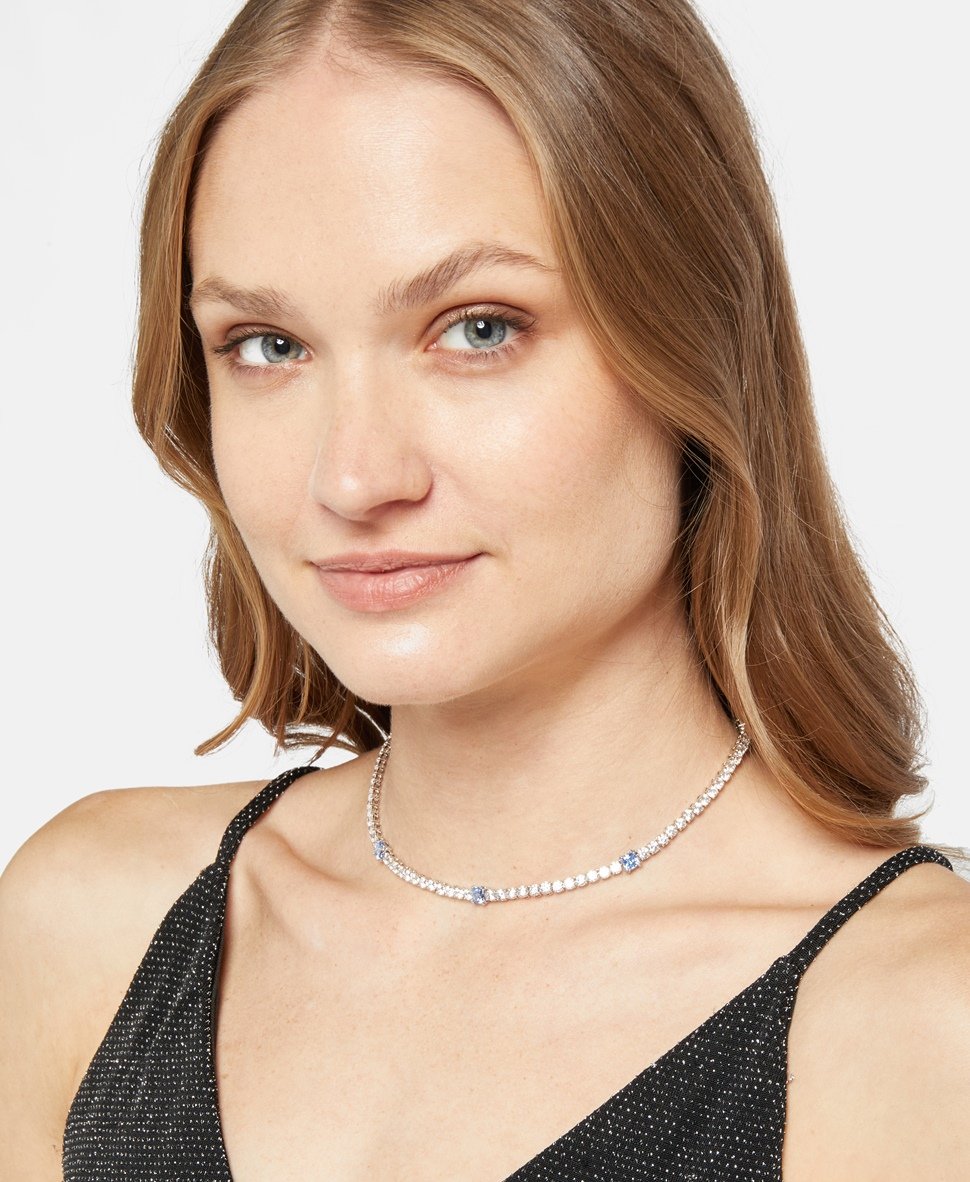 Swarovski náhrdelník Stříbrná 4