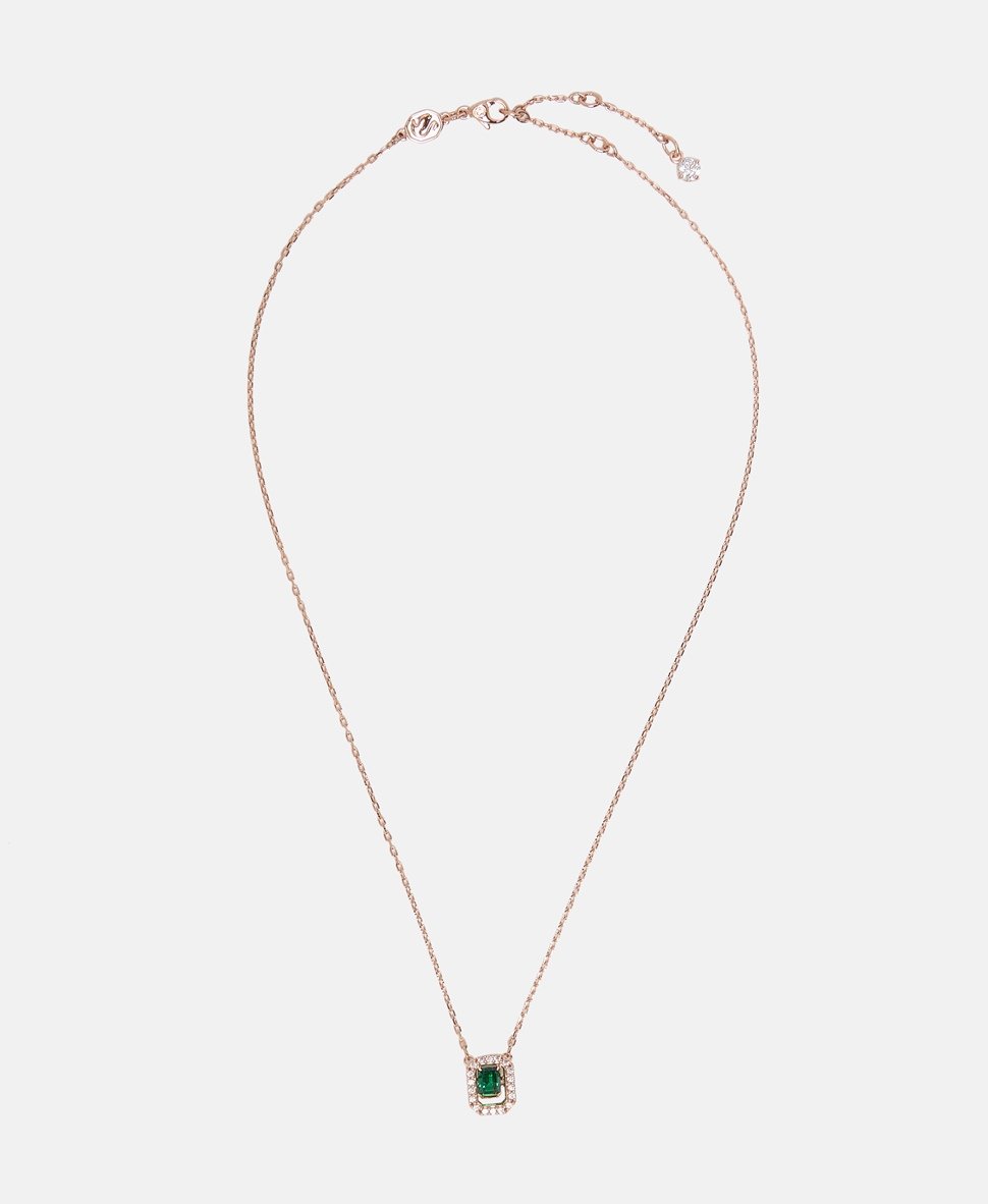 Swarovski řetízek s přívěskem Růžově zlatá 1