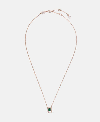Swarovski řetízek s přívěskem Růžově zlatá 1