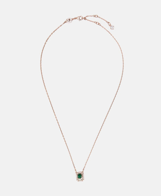 Swarovski řetízek s přívěskem Růžově zlatá 1