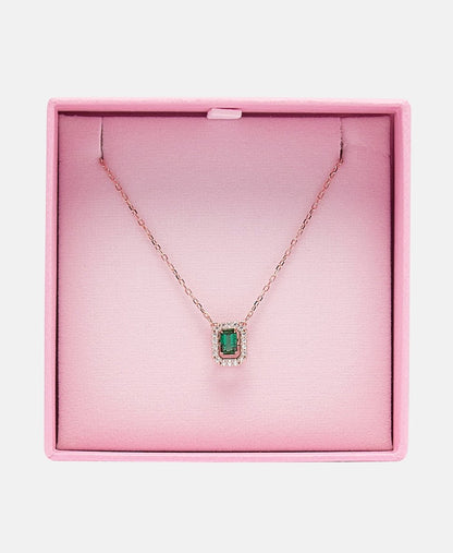 Swarovski řetízek s přívěskem Růžově zlatá 3