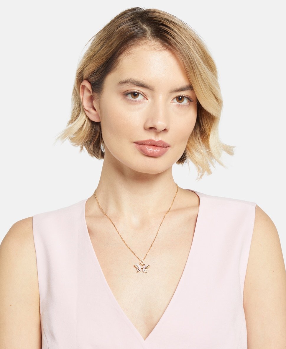Swarovski řetízek s přívěskem Zlatá 4
