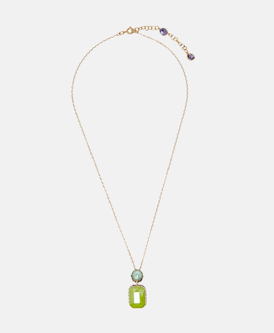 Swarovski řetízek s přívěskem Růžově zlatá 1