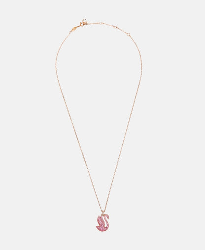 Swarovski řetízek s přívěskem Růžově zlatá 1