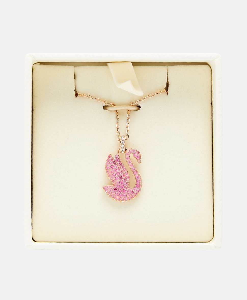 Swarovski řetízek s přívěskem Růžově zlatá 3