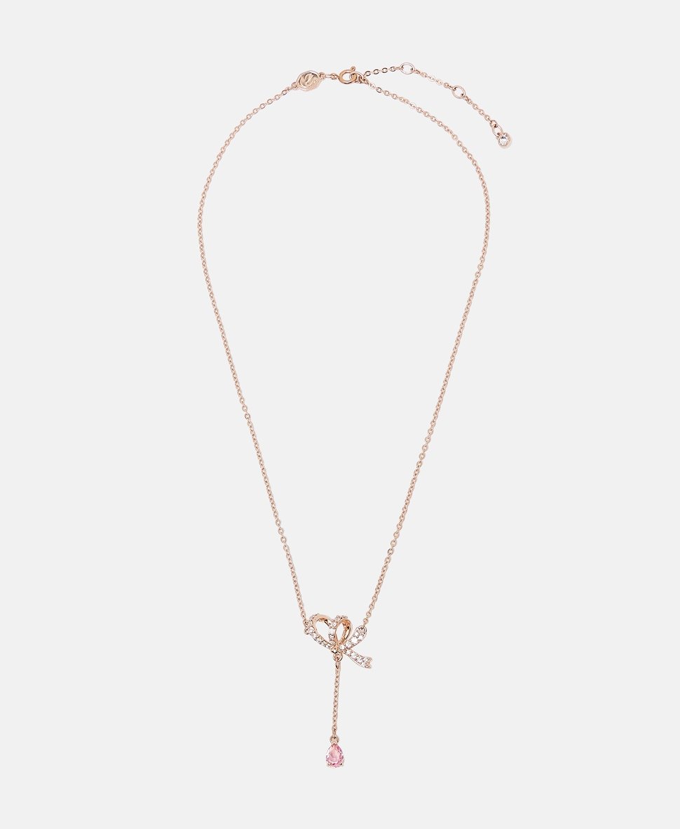 Swarovski řetízek s přívěskem Růžově zlatá 1