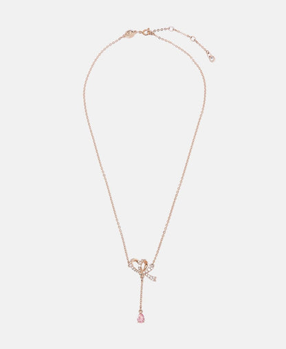Swarovski řetízek s přívěskem Růžově zlatá 1