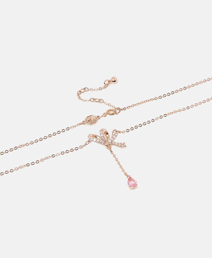 Swarovski řetízek s přívěskem Růžově zlatá 2