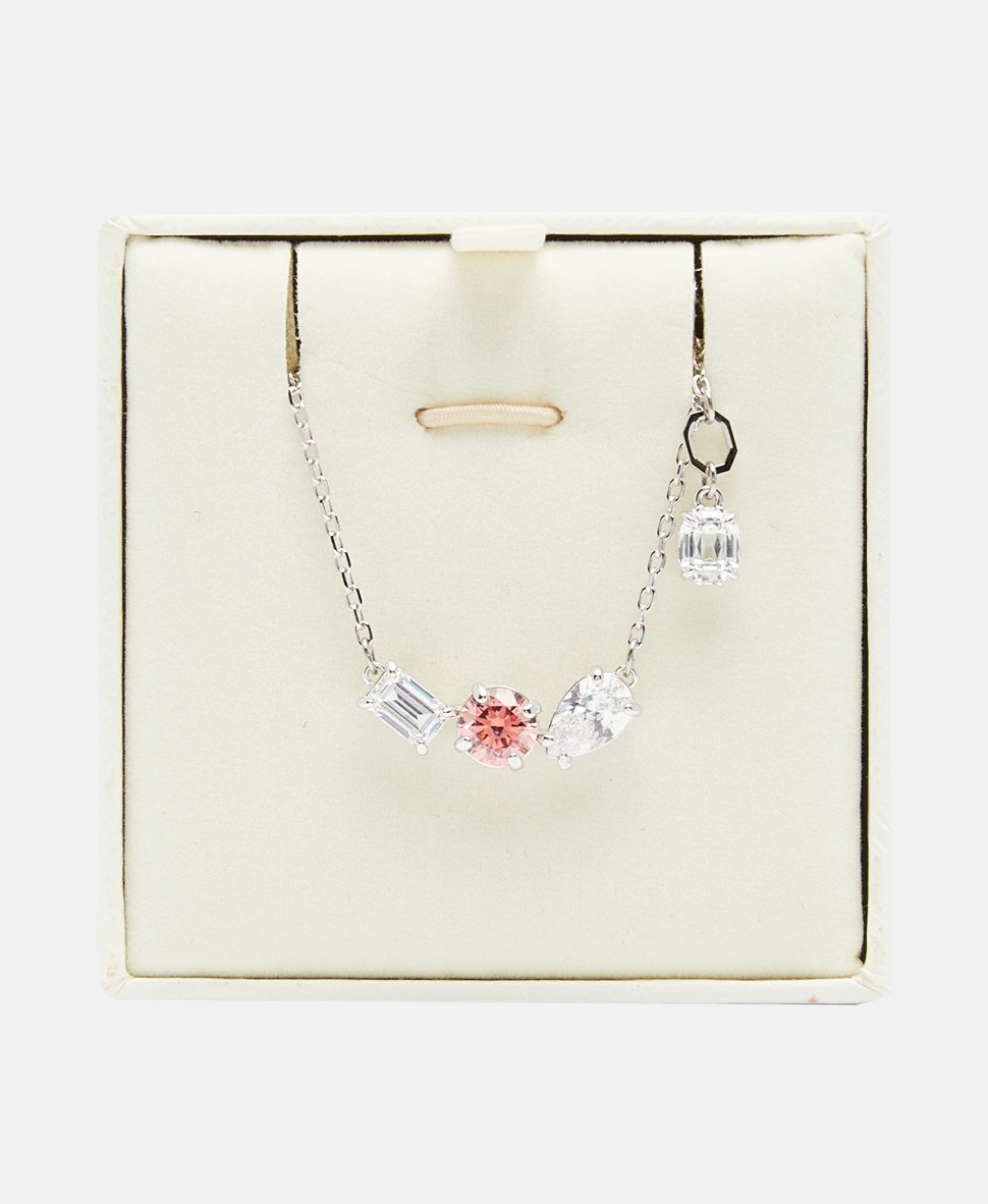 Swarovski řetízek s přívěskem Stříbrná 3