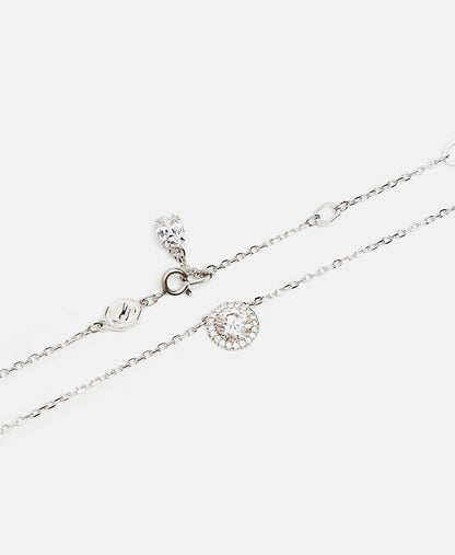 Swarovski řetízek s přívěskem Stříbrná 2