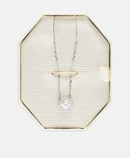 Swarovski řetízek s přívěskem Stříbrná 3