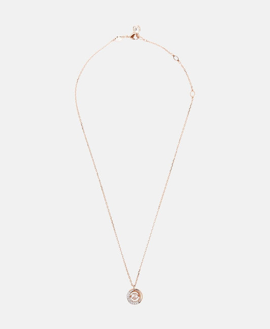 Swarovski řetízek s přívěskem Růžově zlatá 1