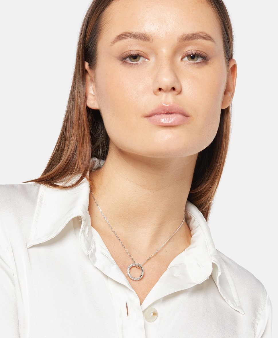 Swarovski řetízek s přívěskem Stříbrná 4