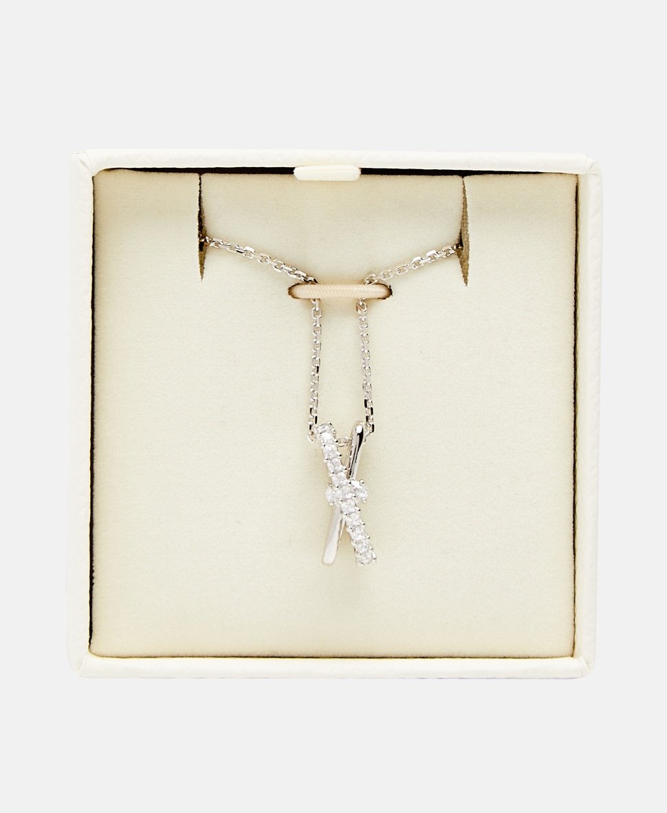 Swarovski řetízek s přívěskem Stříbrná 3